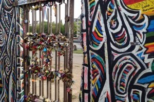 Put a lock on this gate in the berlin wall