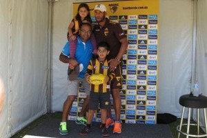 watch my son run through the banner on Grand Final Day