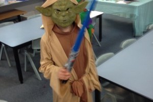 Tell my son He’s not actually Yoda…..but not today