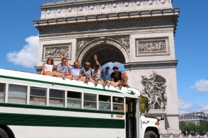 get the crew (plus a few) back together for a Euro bus trip