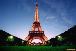 Stand under the Eiffel Tower