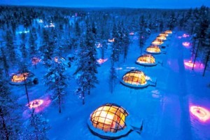 see the northern lights whilst staying in a glass igloo