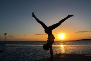 be able to do a push up handstand