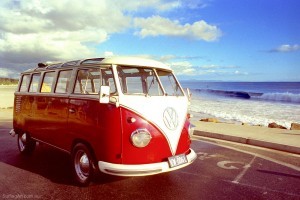 Surf Europe in a kombi van