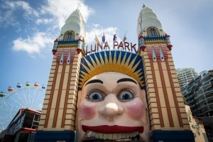 Visit Luna Park in Sydney