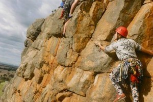 First time climbing, Lvl 8 Trad, don't even have proper shoe